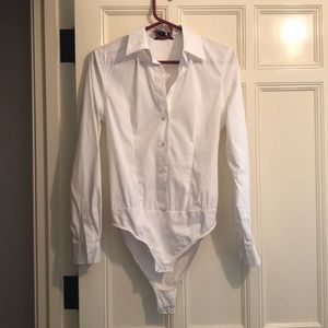 Boston Proper bodysuit button up